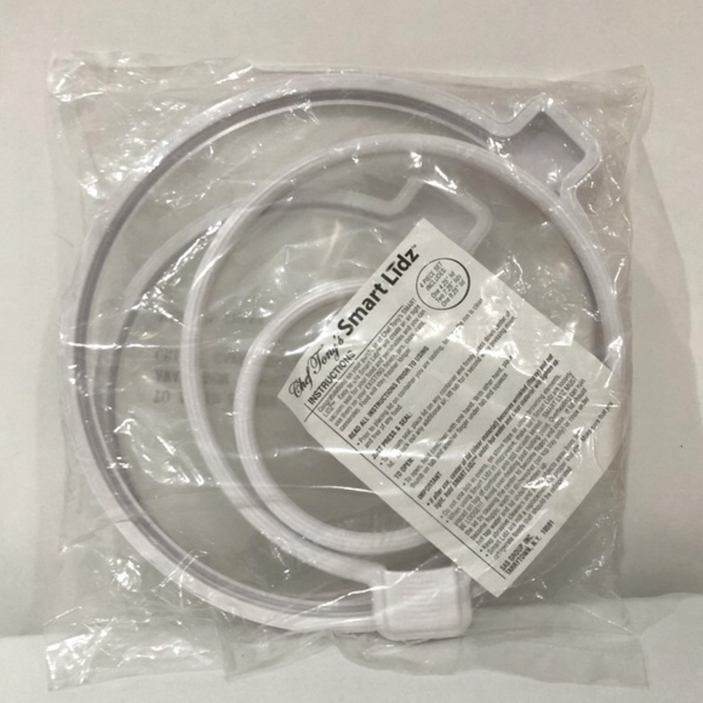 Reusable Bowl Covers Chef Tony’s ‘Smart Lidz’ 4 Piece Set